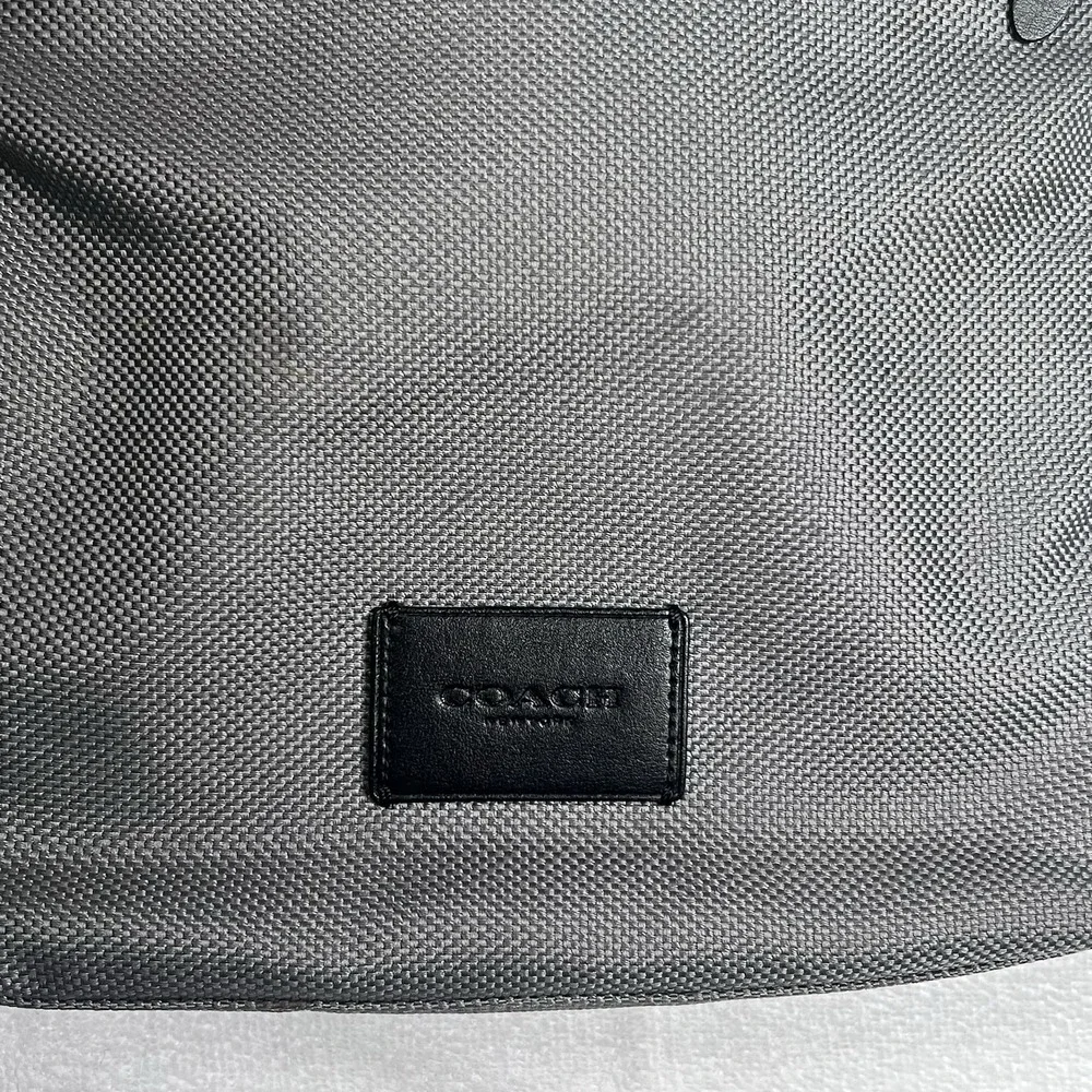 Coach F37609 Crossbody‎ Nylon Black Leather Mens Travel Work Bag